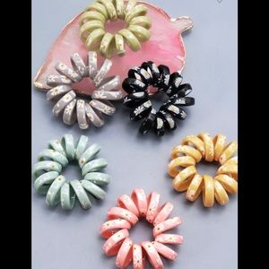 Phone cord hair accessory/ponytail